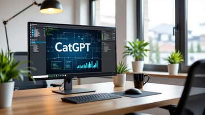 Fachkräfte beraten in einem modernen Büro über ChatGPT, Datenschutz und KI-Strategie 2026
