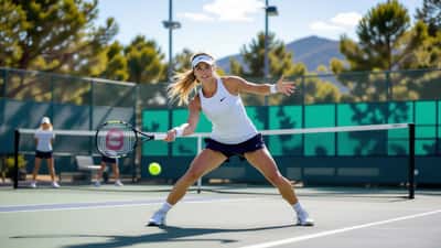 Karolína Muchová en action sur un court de tennis en 2026