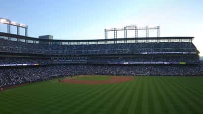 Vue panoramique de Coors Field, stade des Colorado Rockies à Denver, Colorado