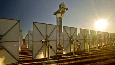 CSIRO solar panel at Australian energy centre, clean renewable technology