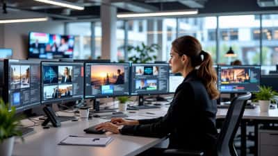Journaliste professionnelle travaillant dans une rédaction française en 2026