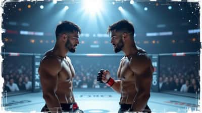 To MMA-fightere i en dramatisk octagon-duell før den store returkampen i 2026