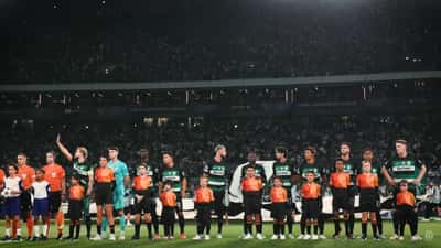 Joueurs de Sporting CP lors d'un match de Primeira Liga au stade José Alvalade de Lisbonne