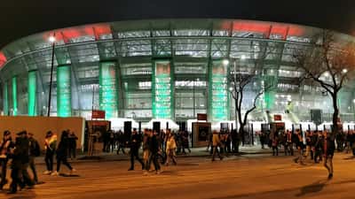 Puskás Aréna football stadium in Budapest, Hungary, venue of the 2026 UEFA Champions League Final