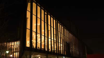 Grieghallen i Bergen, konserthuset der Festspillene i Bergen arrangeres hvert år fra mai til juni