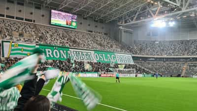 Hammarby IF:s damlag på plan under UEFA Women's Champions League-kval 2026