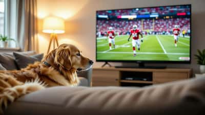 Norsk Buhund, en norsk hunderase, stående og oppmerksom