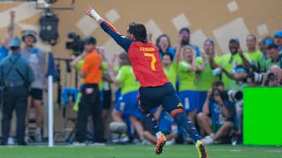 Ferran Torres in action for Spain against Argentina at the 2026 FIFA World Cup, 19 July 2026