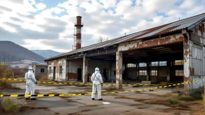 Area industriale abbandonata con coperture in Eternit sequestrata dalla Guardia di Finanza ad Amantea