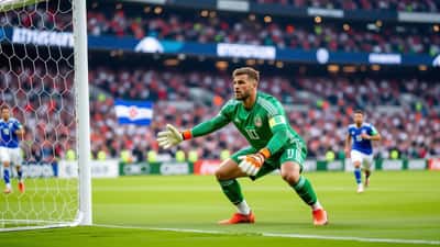 Cape Verde goalkeeper focused and ready during the 2026 World Cup, representing the nation's historic first World Cup appearance