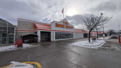 Home Depot store exterior in Kitchener Ontario Canada