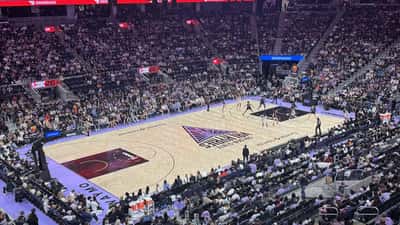 Indiana Fever women basketball players in action during WNBA game