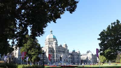 British Columbia Legislature building in Victoria, the seat of provincial government