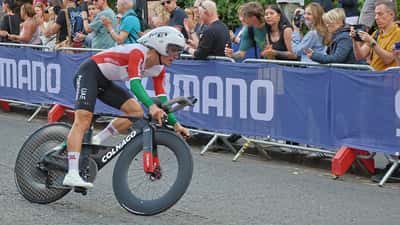 João Almeida em contrarrelógio no Campeonato do Mundo UCI de 2023