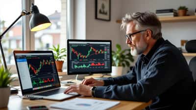 Norsk investor følger Fed-rentebeslutning september 2026 på laptop i Oslo