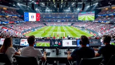 Torcedores franceses assistem ao jogo da França ao vivo em 2026