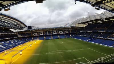 Stamford Bridge stadium, home of Chelsea Football Club in London