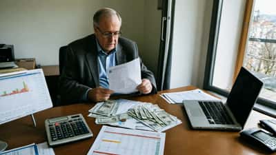 Homme consultant ses placements face à l'inflation zéro en Suisse 2026