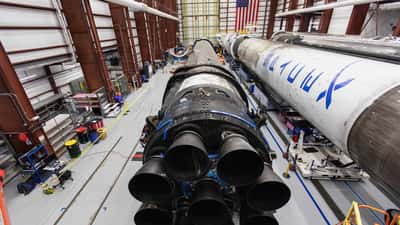 SpaceX Falcon 9 Rakete Assembly Building Kennedy Space Center Börsengang 2026