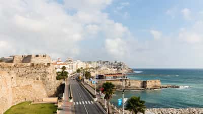Kusten vid Ceuta, Spaniens exklav i Nordafrika