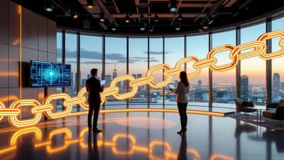 Catena luminosa di parole che unisce consulente e cliente, metafora dell'intesa vincente nel 2026