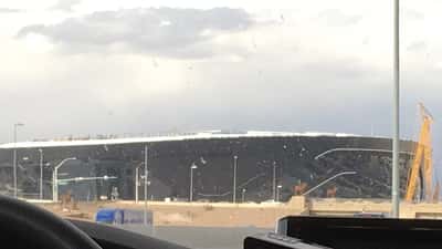 Allegiant Stadium Las Vegas exterior, home of the Las Vegas Raiders