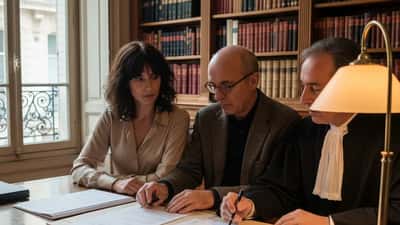 Couple senior consultant un notaire parisien pour protéger leur patrimoine en concubinage