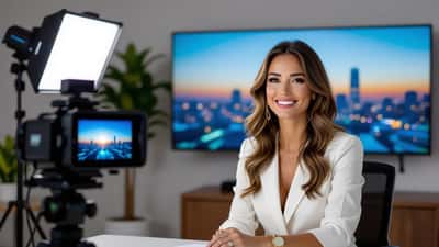 Luciana Gimenez em estúdio de TV para novo programa em 2026