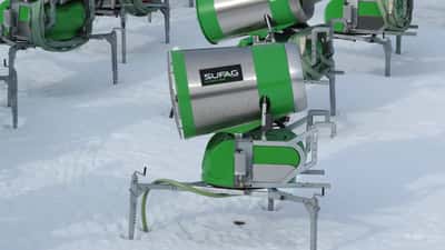 Sufag-Schneekanone im Skigebiet Annaberg, Niederösterreich