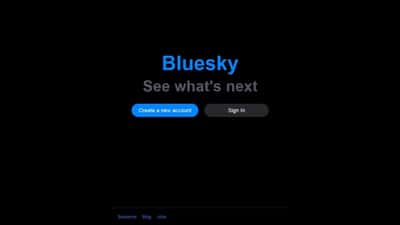 Screenshot of Bluesky social network interface on a desktop computer