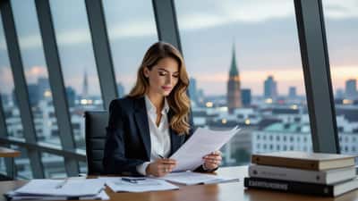 Österreichische Assistentin prüft Arbeitsvertrag im Wiener Büro – Geschenke und Korruption im Job 2026