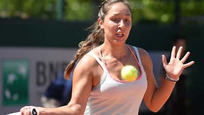 Jessica Pegula in azione sul campo da tennis al Berlin Open 2026