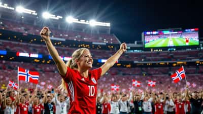 Erling Haaland jubelt nach Tor für Norwegen gegen Senegal bei der WM 2026 im MetLife Stadium