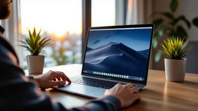 Laptop com Windows Terminal executando comandos WSL em ambiente Windows 11