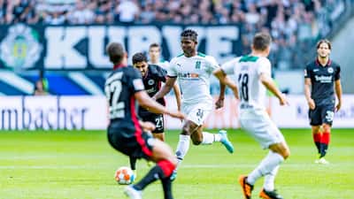 Breel Embolo beim Bundesligaspiel für Borussia Mönchengladbach 2022