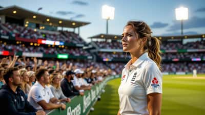 England cricket player emotional at boundary rope after Women's T20 World Cup semi-final