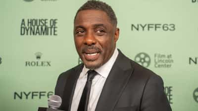 Sir Idris Elba at a public event, philanthropist and award-winning actor