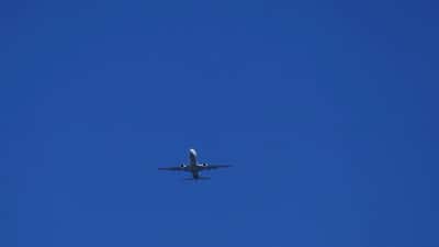 Alaska Airlines airplane landing at Seattle-Tacoma International Airport