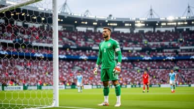 Doelman van het Senegalese elftal in actie tijdens een WK-wedstrijd in 2026