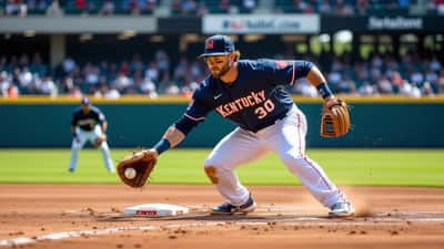 Tyler Bell style Kentucky shortstop fielding ground ball during 2026 MLB Draft scouting season