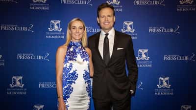 Tom Steinfort and Alicia Loxley hosting the 29th Quill Awards in Australia