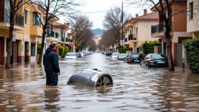 Voiture submergée lors des inondations de Barcelone en octobre 2026, dégâts mécaniques et assurance casco suisse