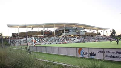 Fußballstadion in den USA bei der WM 2026 mit deutschen Fans