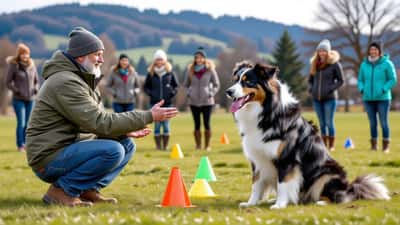 Hund im Park läuft frei, Symbolbild für Hundetraining und tierärztliche Beratung
