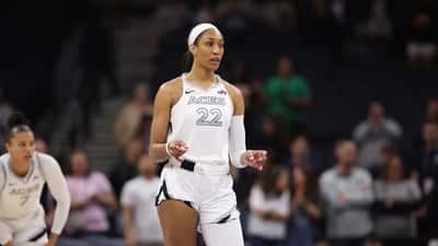 A'ja Wilson in WNBA action representing the league's historic 2026 CBA and player contract rights