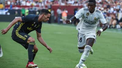 Vinicius Junior, attaquant brésilien, lors d'un match international