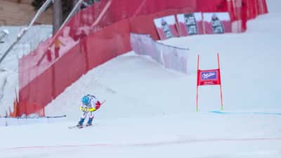 Joana Hählen beim Ski-Weltcup in Garmisch-Partenkirchen 2017