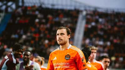 Erik Sviatchenko i Houston Dynamo-trøje under en MLS-kamp