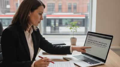 Employment lawyer reviewing a sports coaching contract at a desk