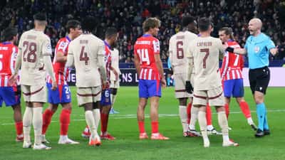 Marcos Llorente in action for Atlético Madrid in the UEFA Champions League match against FC Salzburg, January 2025